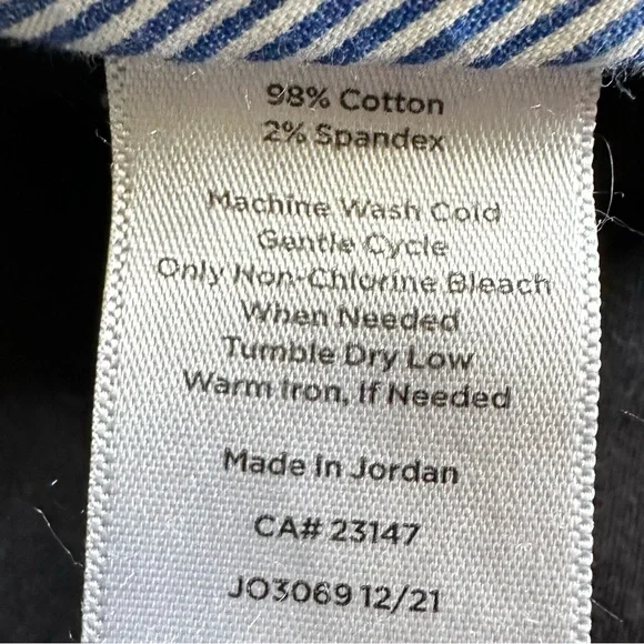 🦋 Talbots Black Relaxed Chinos Classic Style 12P - Picture 13 of 13